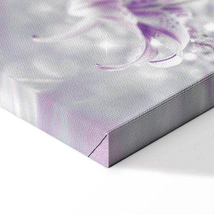 Glezna - Violeta grācija | Violetas lilijas uz pelēka fona (x5), 91223 ART XL