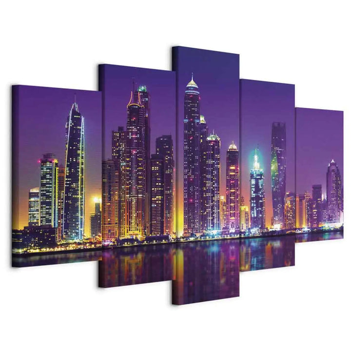 Glezna - Violetās naktis - Ņujorkā, (x5), 90561 ART XL