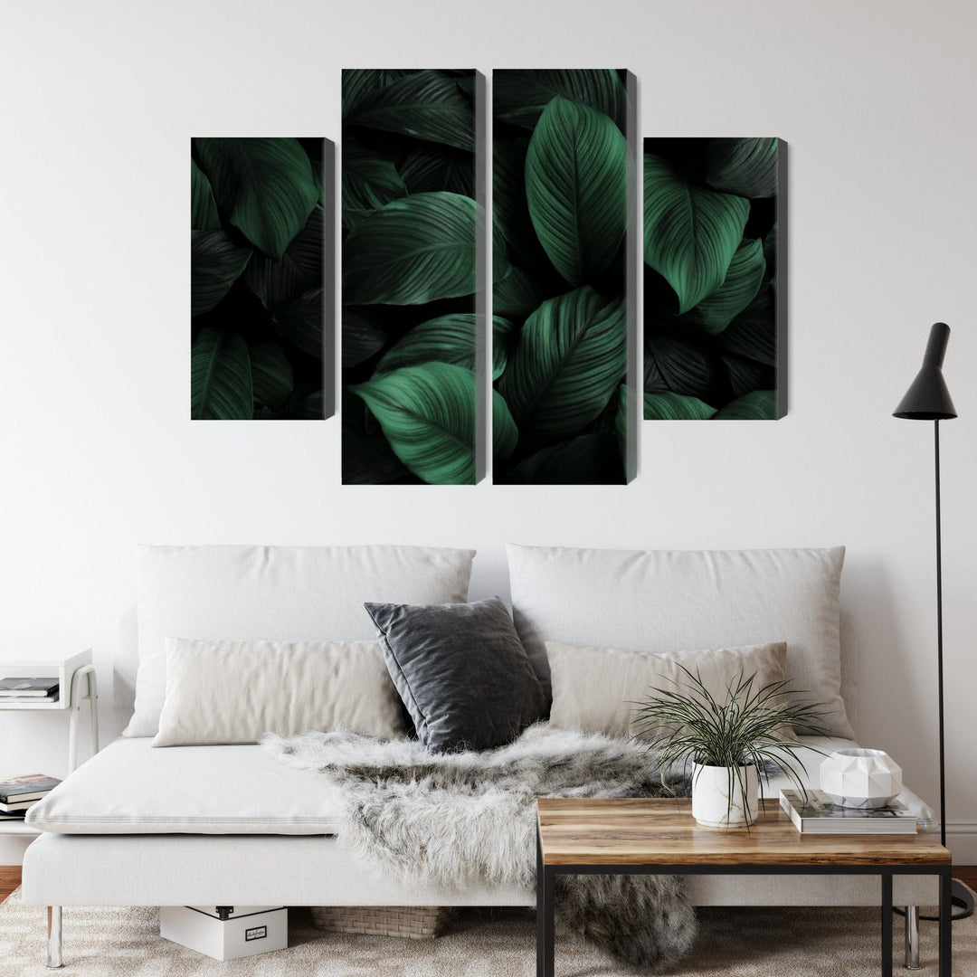 Kanva - Zaļas lapas makro mērogā, N-3715 X-ART