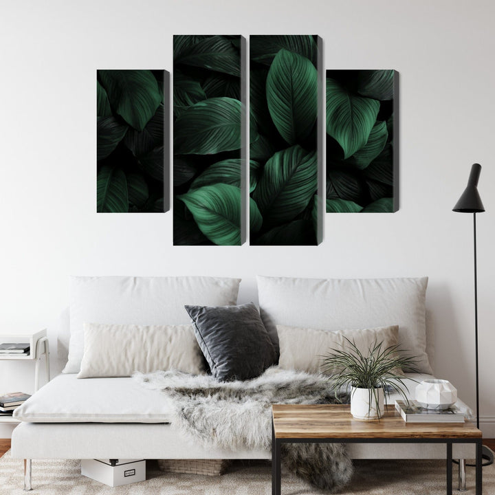 Kanva - Zaļas lapas makro mērogā, N-3715 X-ART