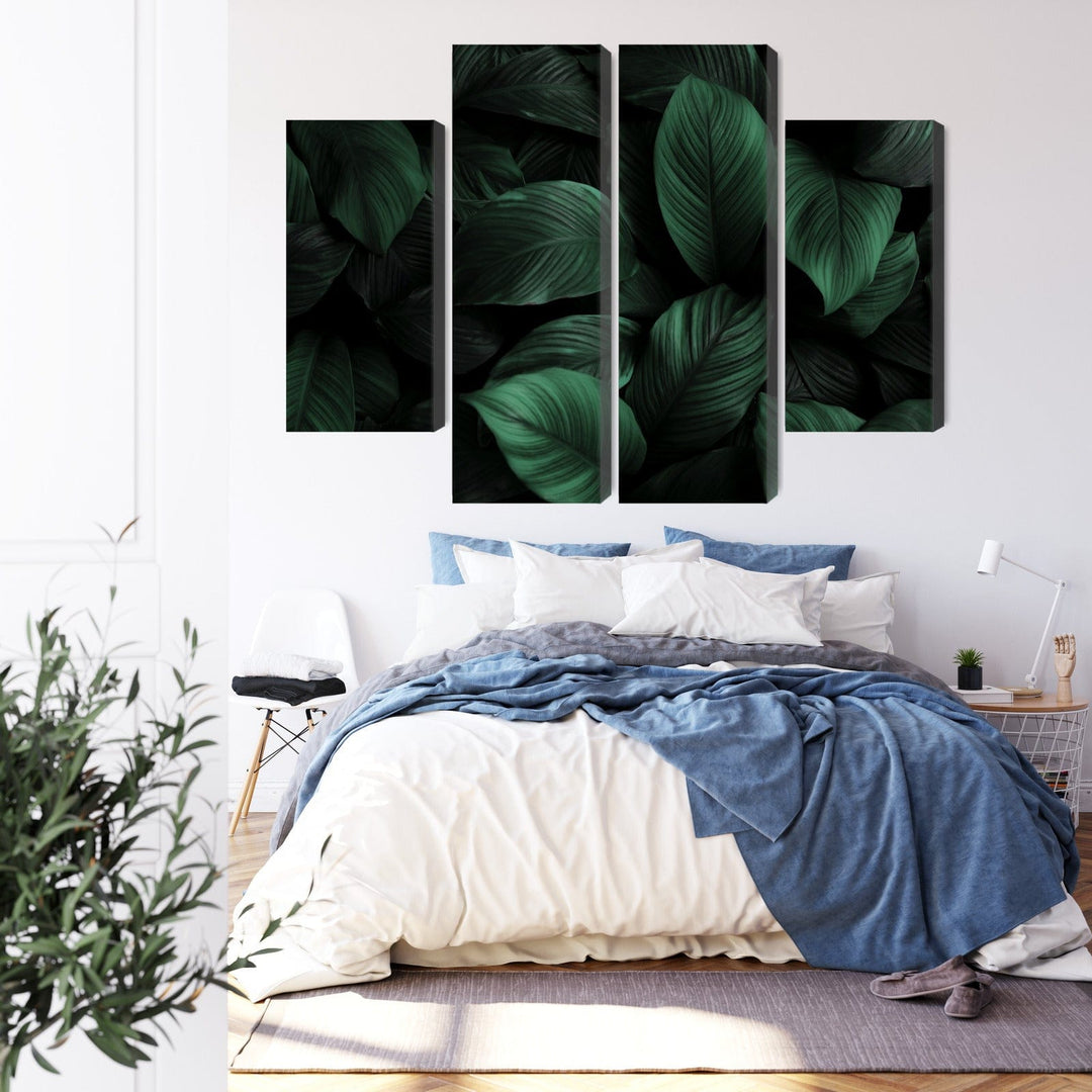 Kanva - Zaļas lapas makro mērogā, N-3715 X-ART