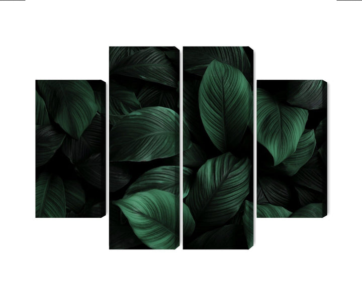 Kanva - Zaļas lapas makro mērogā, N-3715 X-ART