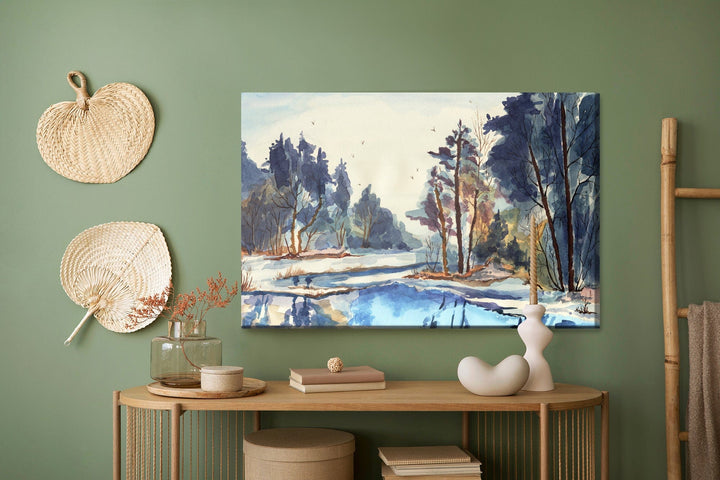 Kanva - Ziemas ainava, it kā gleznota, N-1181 X-ART