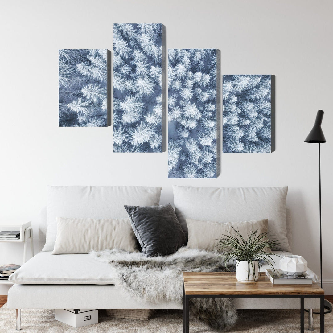 Kanva - Ziemas meža skats no gaisa, N-1922 X-ART