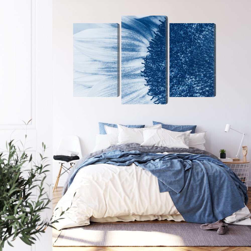 Kanva: Zila saulespuķe makro mērogā X-ART