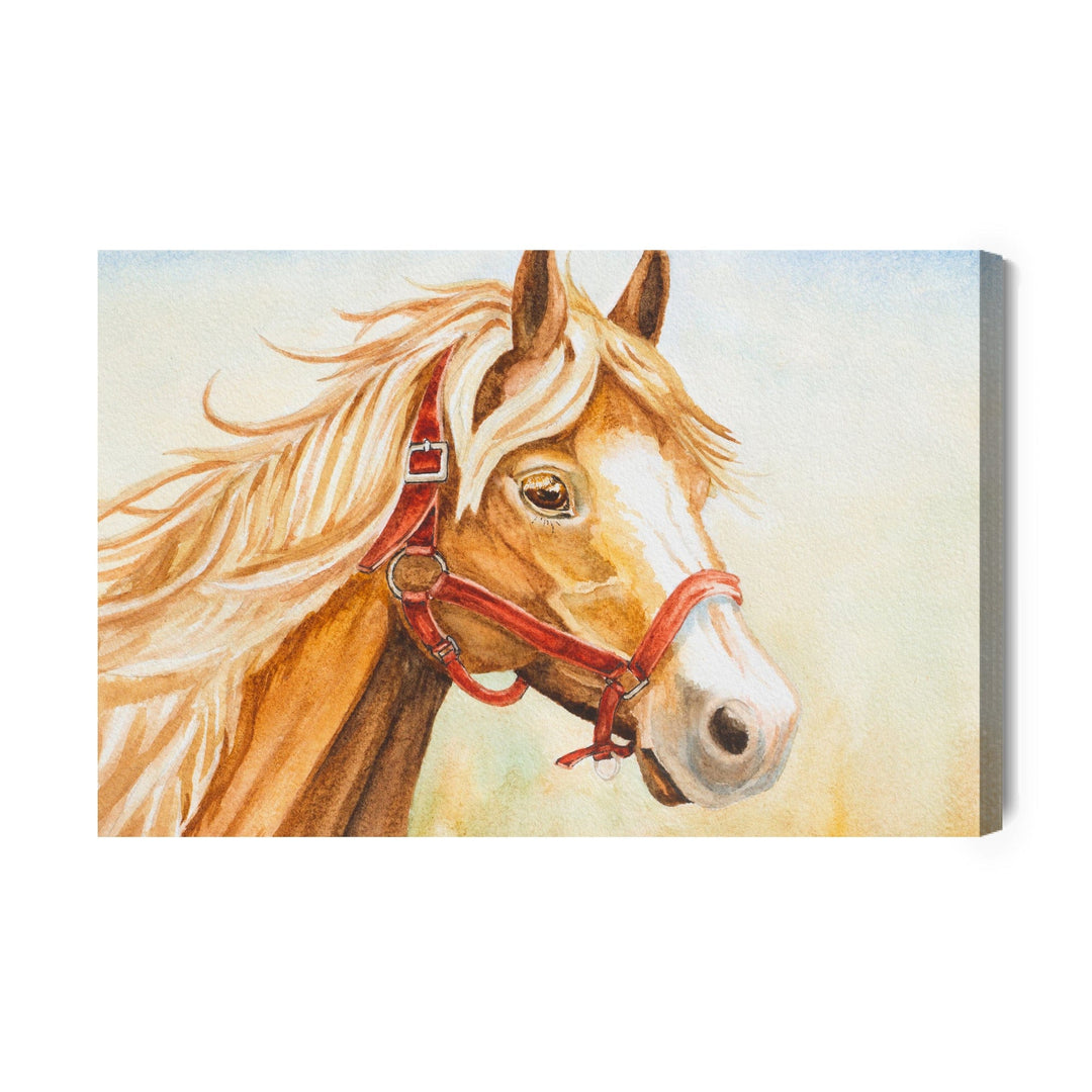 Kanva - Zirgs, gleznojums ar akvareļkrāsām X-ART