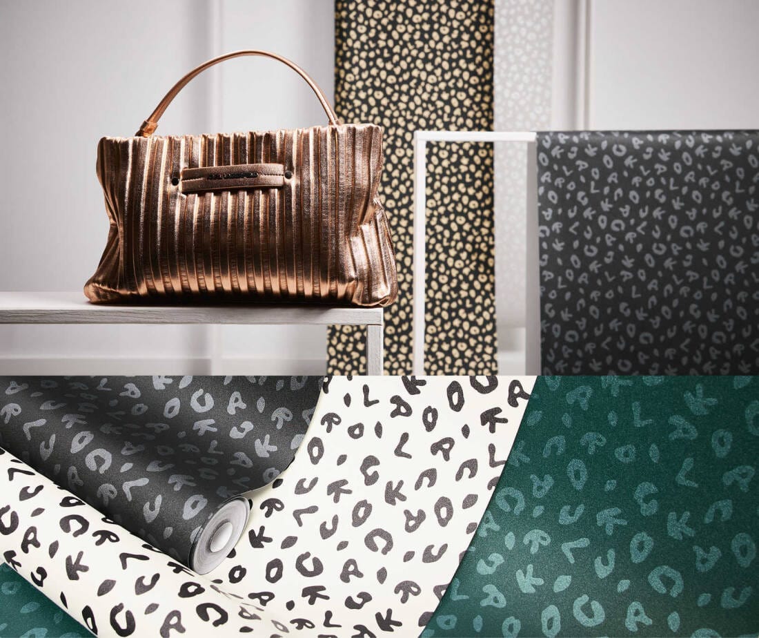 Karl LAGERFELD tapetes leoparda stilā, pelēkos toņos -1343303 AS Creation