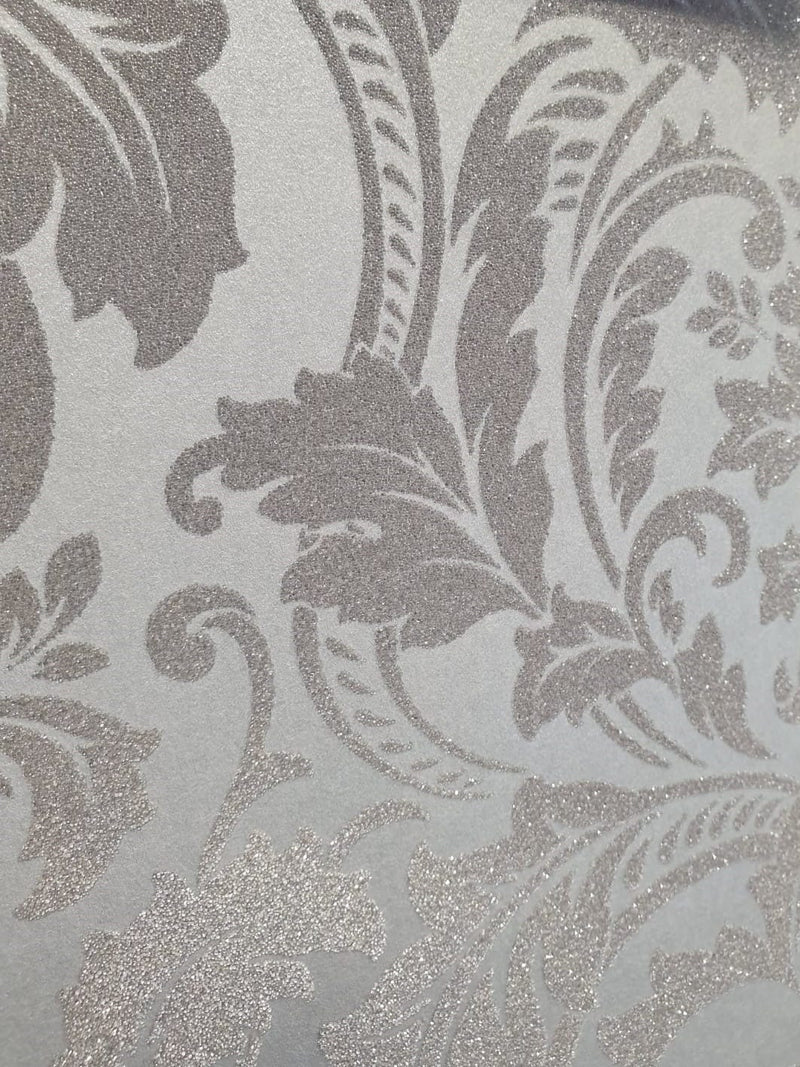 Klasiskas tapetes pelēkā krāsā ar stikla pērlītēm, 17510650 ✅ Ir noliktavā Erismann