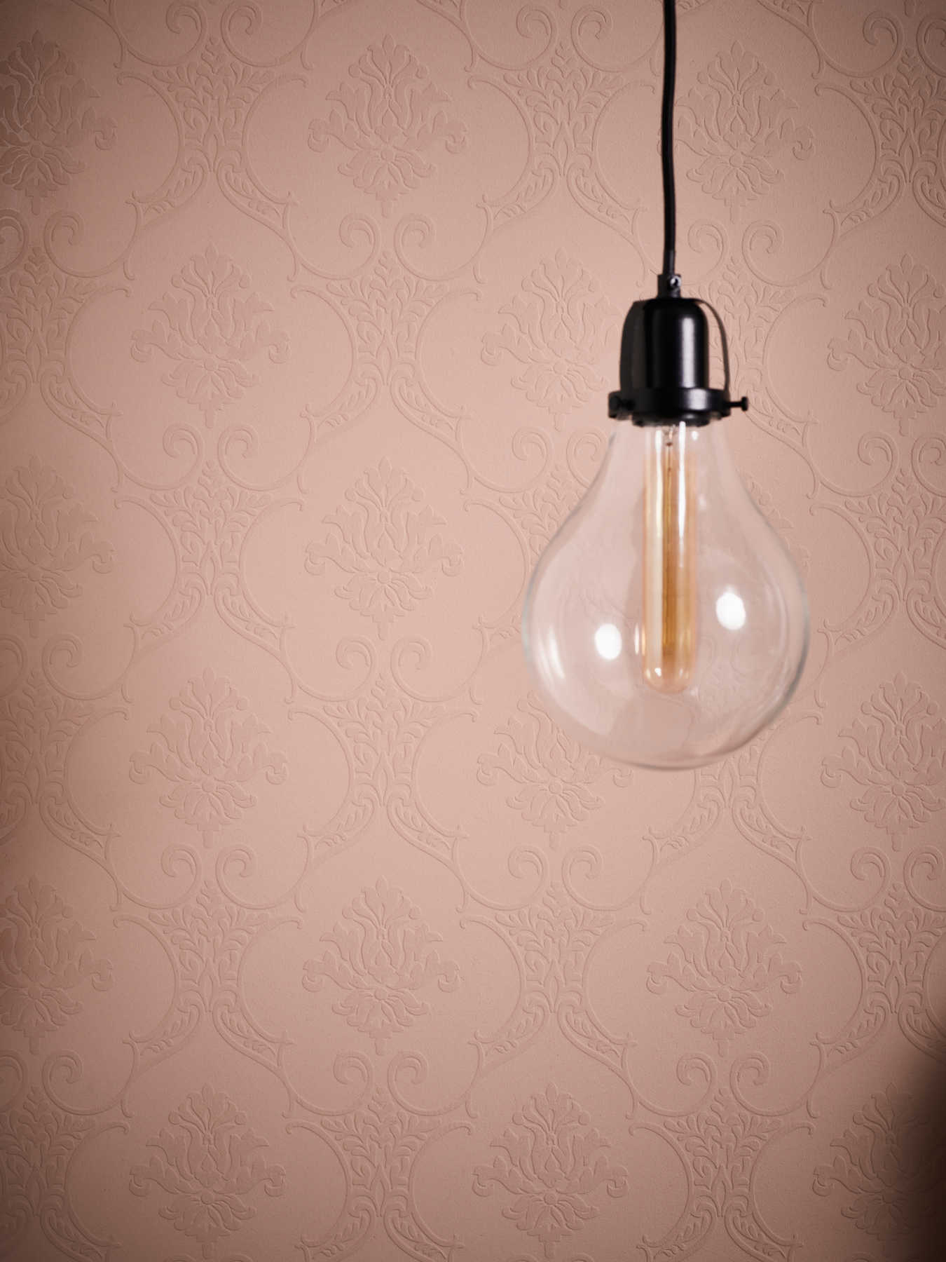 Krāsojamas tapetes ornamentu un 3D struktūru - baltas  (1.06x25m) AS Creation