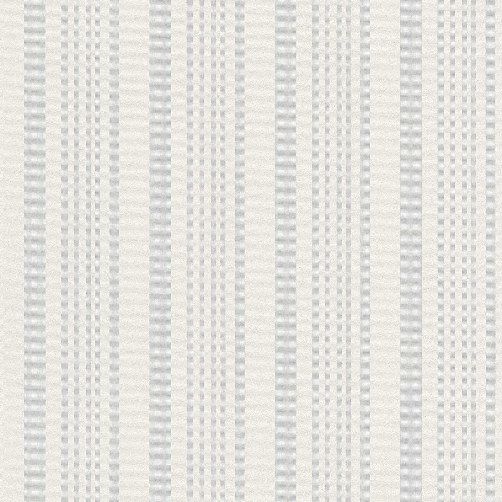 Baltas krāsojamas tapetes ar stīipainu rakstu 571014 (0.53x10m) AS Creation