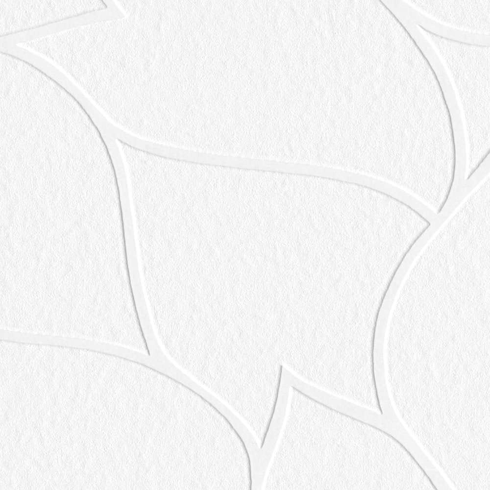 Krāsojamas tapetes ar stilizētu ziedu rakstu 950819 (1.06x25m) AS Creation