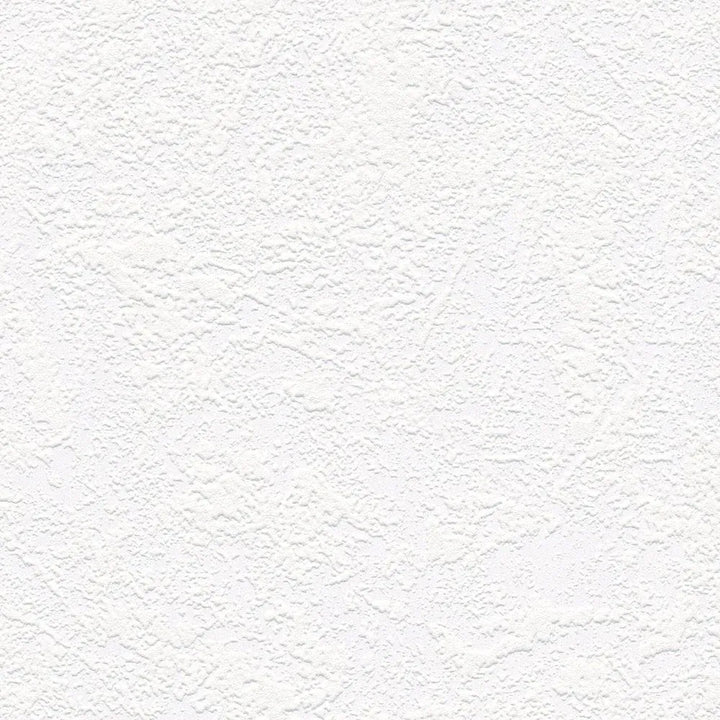 Krāsojamas tapetes tīri baltā krāsā ar ģipša struktūru, 248718 AS Creation