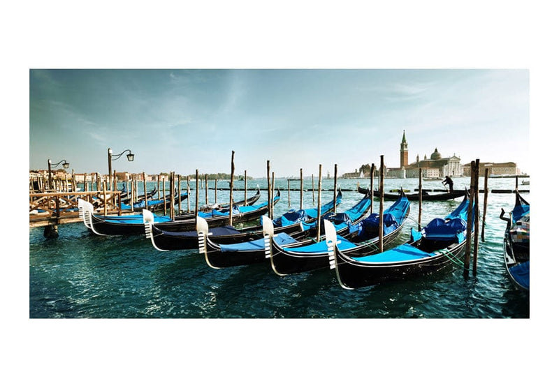 Lielformāta fototapetes - Gondola uz Lielā kanāla, Venēcija 550x270 cm G-ART