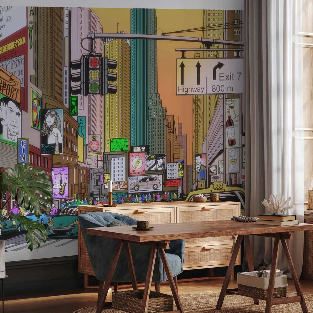 Lielās, lielformāta fototapetes - Krāšņa pilsēta Ņujorka 550x270 cm G-ART