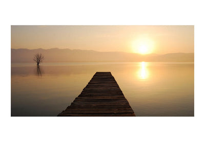 Lielformāta fototapetes - Mols, ezers, saulriets... (550x270 cm) G-ART
