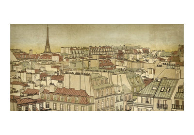 Lielformāta fototapetes - Uz redzēšanos, Parīze! (550x270 cm) G-ART