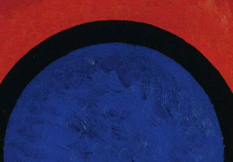 Lielformāta glezna - Zilais aplis - ekspresīva kompozīcija, Vasilijs Kandinskis, 151647, XXL Tapetenshop.lv