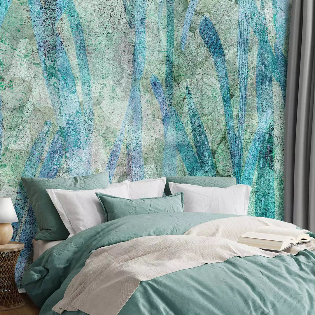 Fototapetes ar abstrakciju tirkīza toņos - Šķidrā daba, 135562