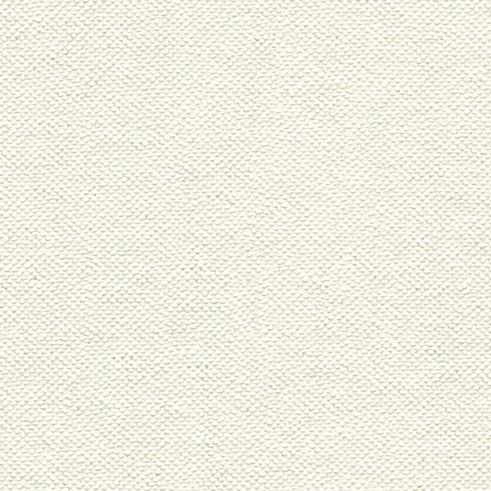 Close-up of monochrome cream wallpaper with subtle textile texture. SKU: 3010706, AS Creation.
