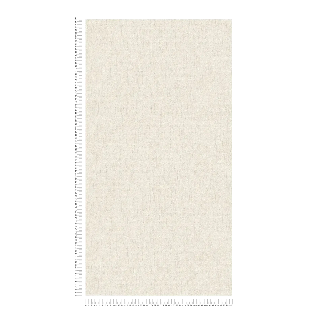 Vienkrāsainas tapetes ar mierīgu faktūru - balta, krēmkrāsas - 3012713 AS Creation