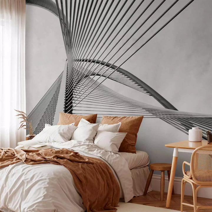 Fototapetes - Melnbalts tilta fragments, 150971