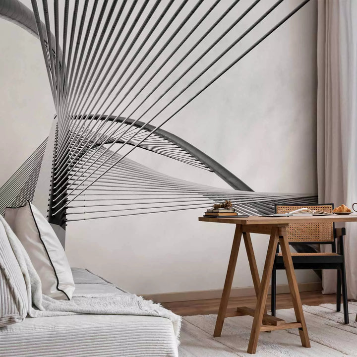 Fototapetes - Melnbalts tilta fragments, 150971