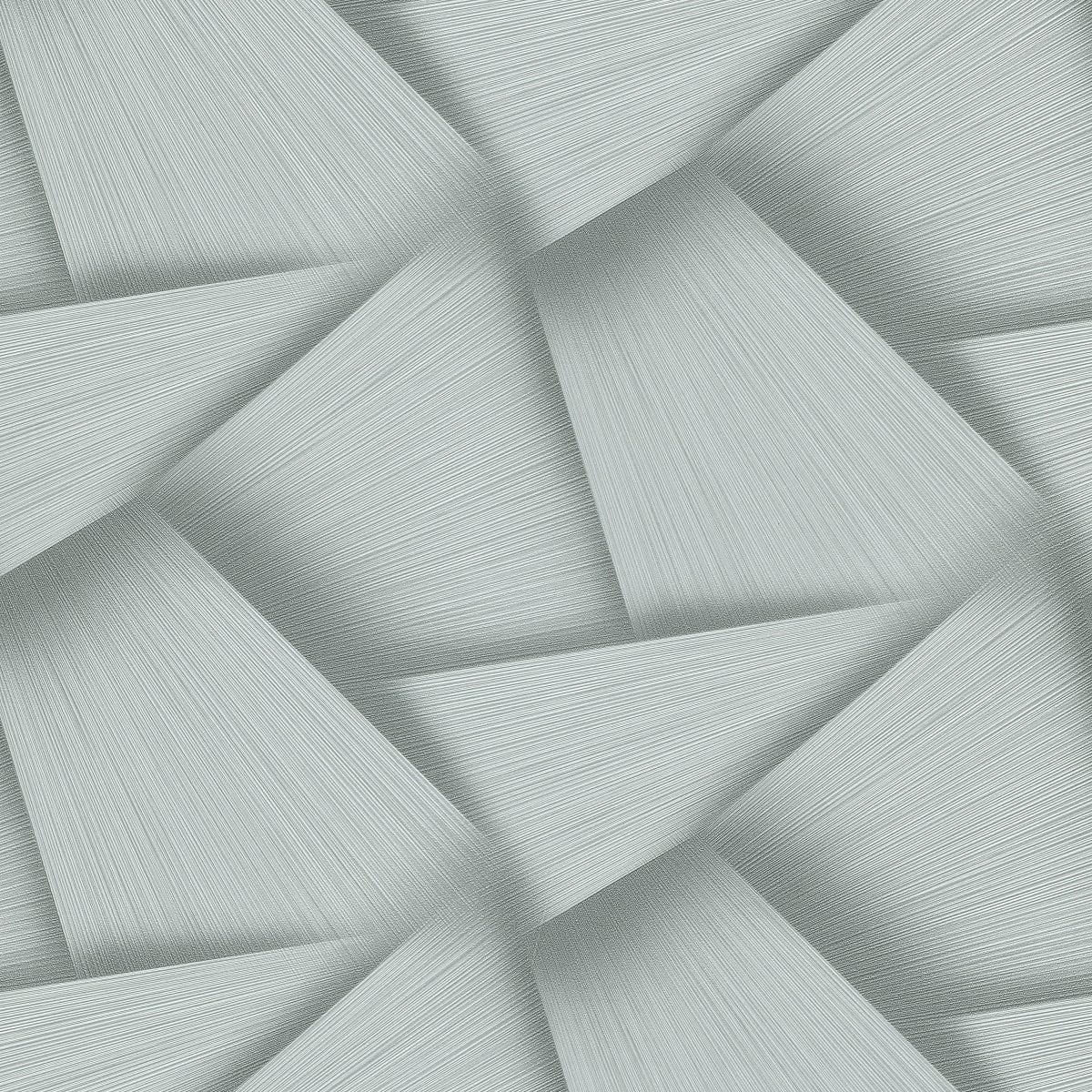 Modernas tapetes ar lielu ģeometrisku rakstu, zaļā/metālika - 3757374 Erismann