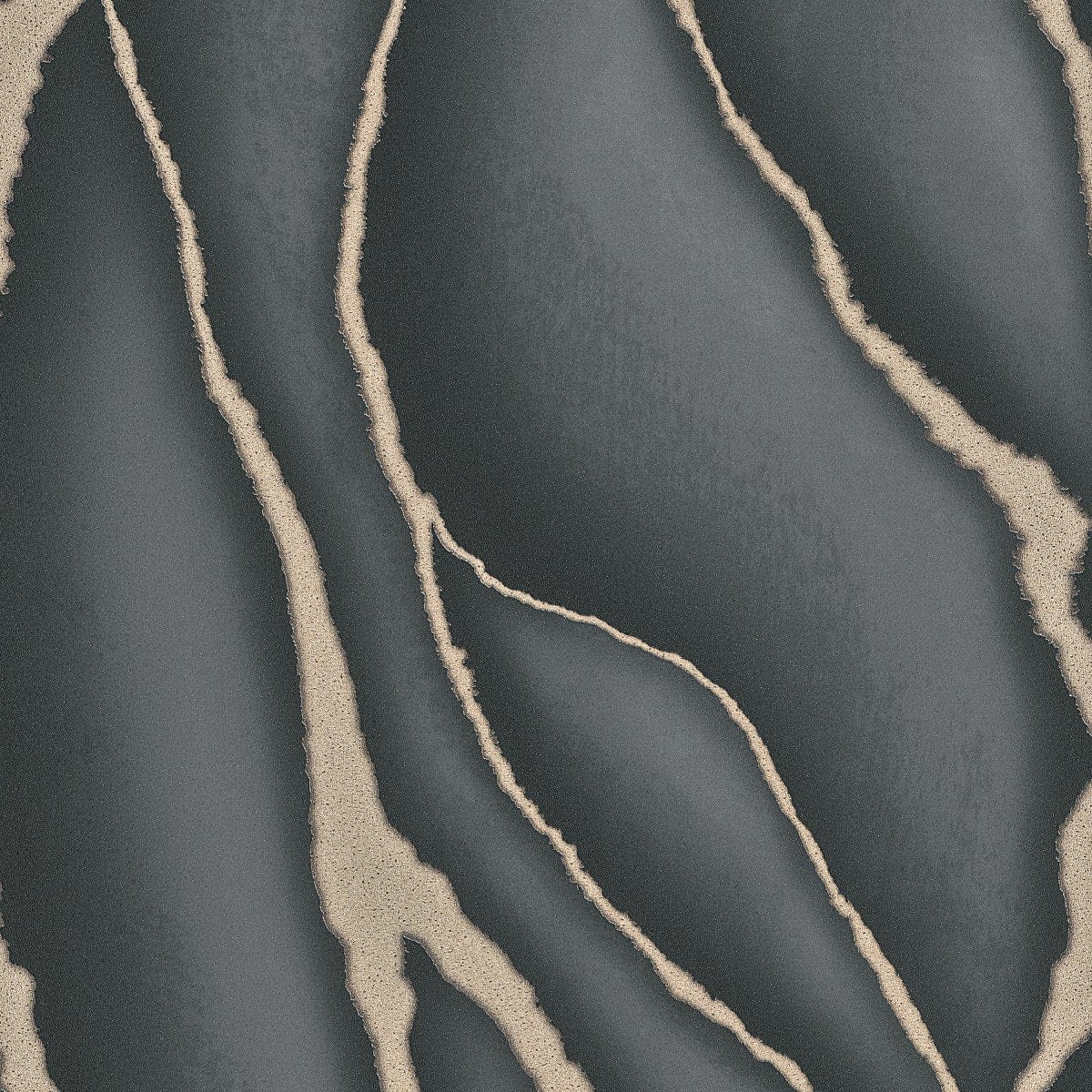 Modernas tapetes ar lielu marmora rakstu melnā/zeltā krāsā - 3744423 Erismann