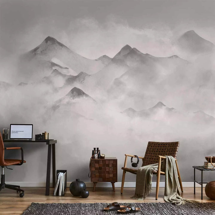 Fototapeet - Talv mägedes (hallid toonid), 138833