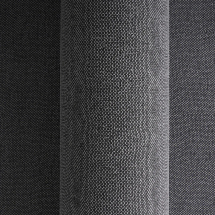 Neaustas tapetes ar auduma raksturu un smalku tekstūru - melnā - 3010707 AS Creation