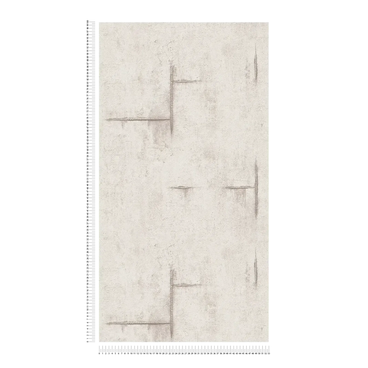 Neaustas tapetes ar betona izskatu un maigu vintāža šarmu | gaiši pelēkā | 3010503 AS Creation