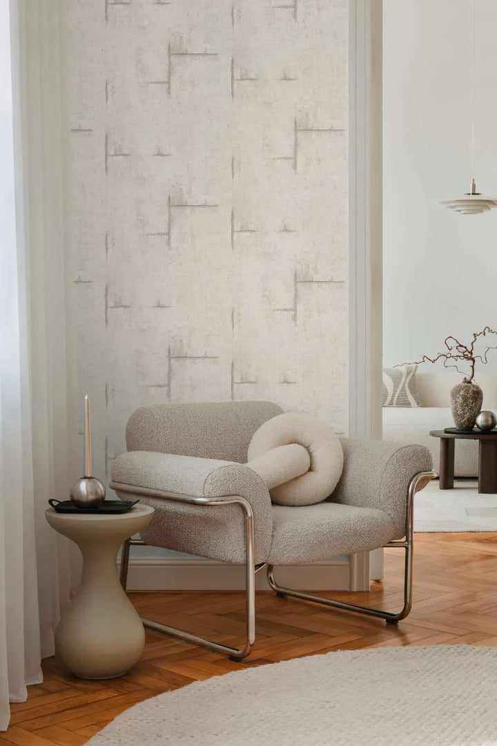 Neaustas tapetes ar betona izskatu un maigu vintāža šarmu | gaiši pelēkā | 3010503 AS Creation