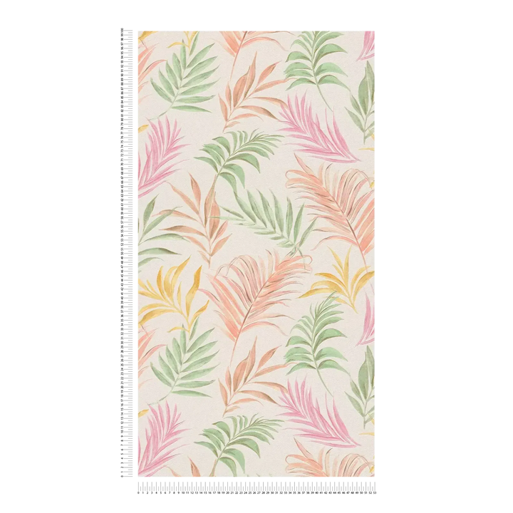 Neaustas tapetes ar delikātu tropu motīvu | daudzkrāsainas | 3011053 AS Creation