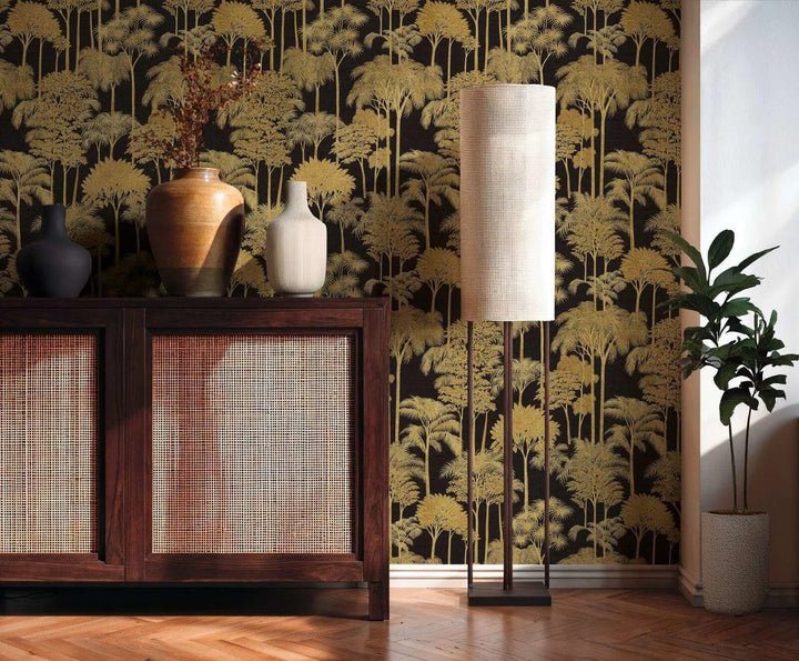 Neaustas tapetes ar intensīvu augu rakstu - 3012107 AS Creation