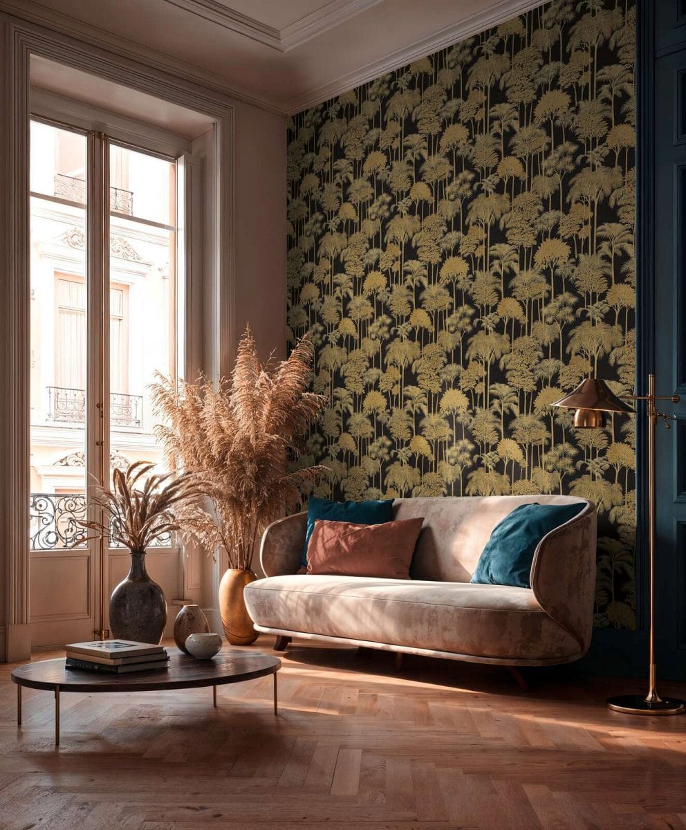 Neaustas tapetes ar intensīvu augu rakstu - 3012107 AS Creation