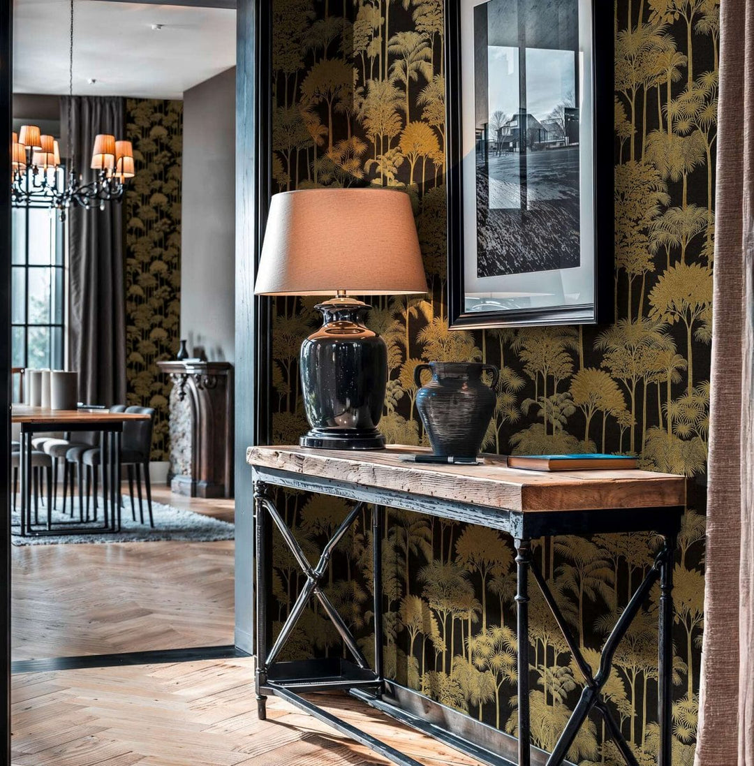 Neaustas tapetes ar intensīvu augu rakstu - 3012107 AS Creation