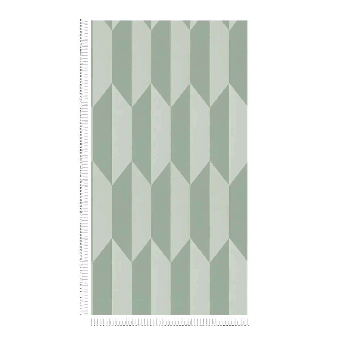 Neaustas tapetes ar mirdzošu dimantu rakstu un stilīgu dziļuma efektu | zaļā | 3010520 AS Creation