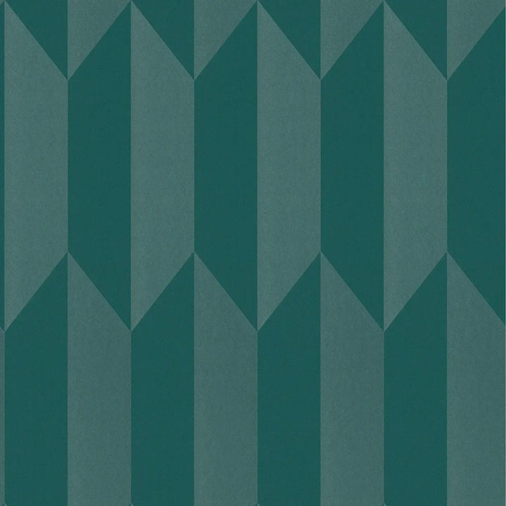 Neaustas tapetes ar spīdīgu ģeometrisku dizainu un gludu virsmu | zila | 3010523 AS Creation