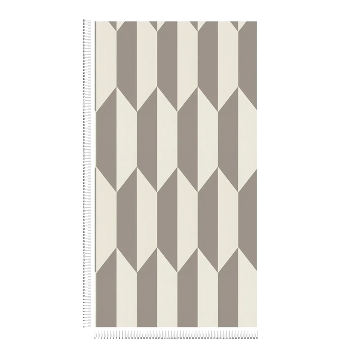 Neaustas tapetes ar spīdumu un grafisku rakstu | bēša, krēma | 3010517 AS Creation