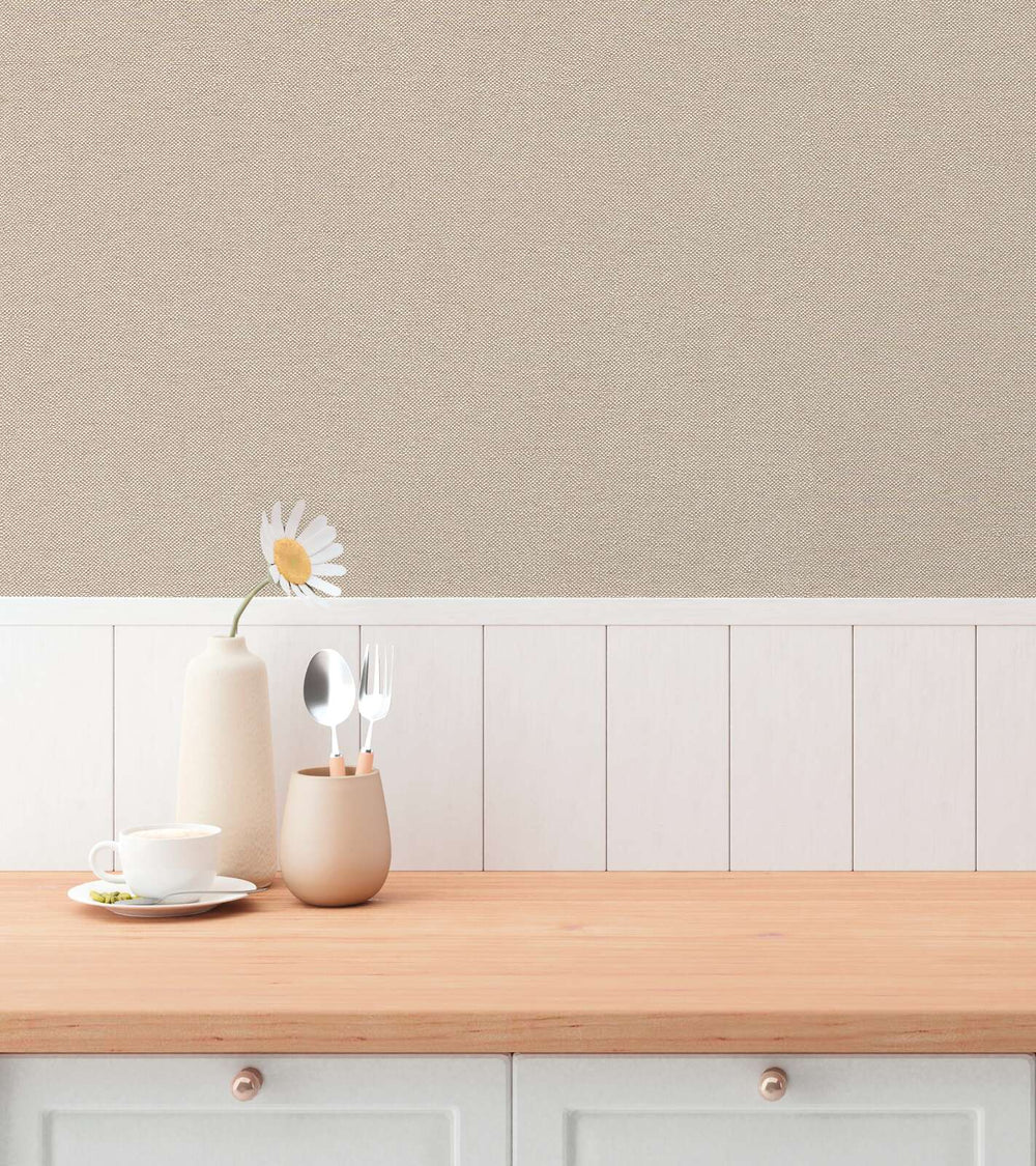 Neaustas tapetes ar tekstila izskatu un vieglu tekstūru – gaiši brūnas - 3010715 AS Creation