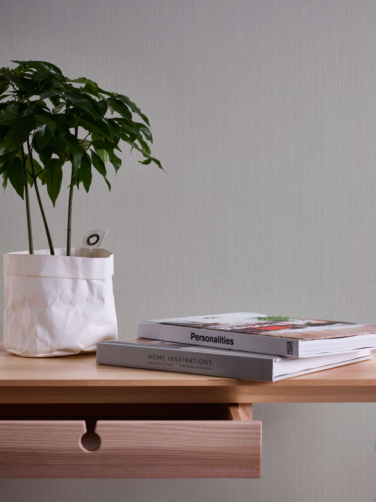 Neitrālas tapetes ar tekstūru un reljefu - pelēkā krāsā - 937901 AS Creation