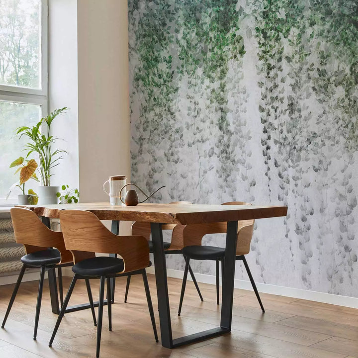 Valokuvatapetti - Kompositio, jossa on tummaa murattia seinällä, 143060