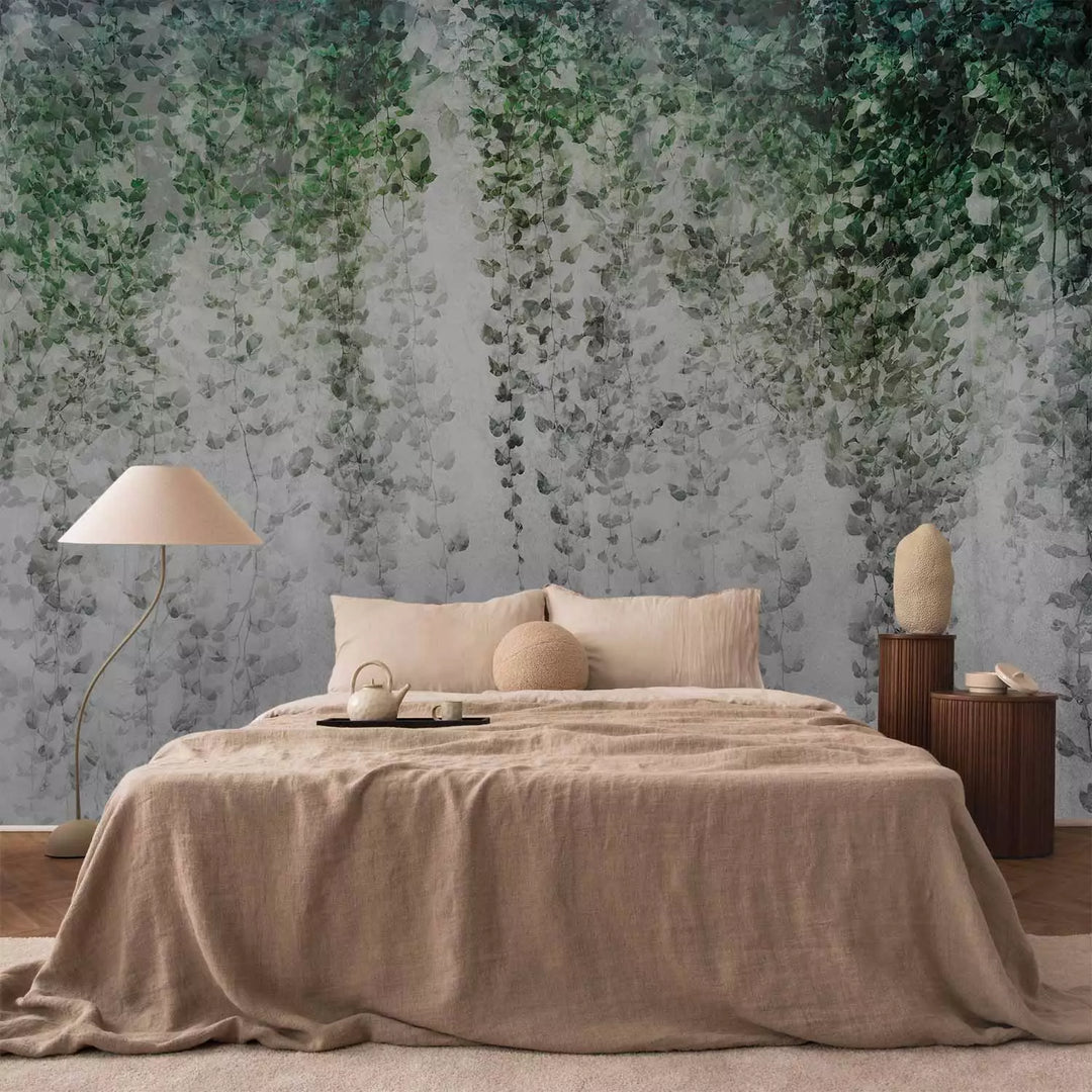 Valokuvatapetti - Kompositio, jossa on tummaa murattia seinällä, 143060