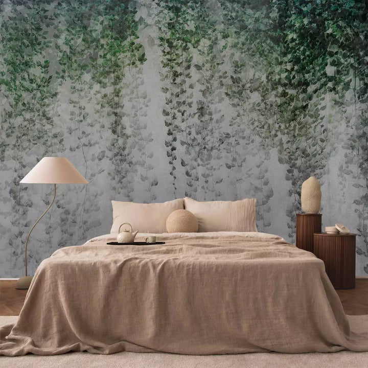 Valokuvatapetti - Kompositio, jossa on tummaa murattia seinällä, 143060