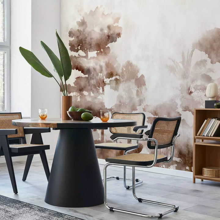 Fototapeet loodusmustriga pruun - Akvarell Forest, 134457