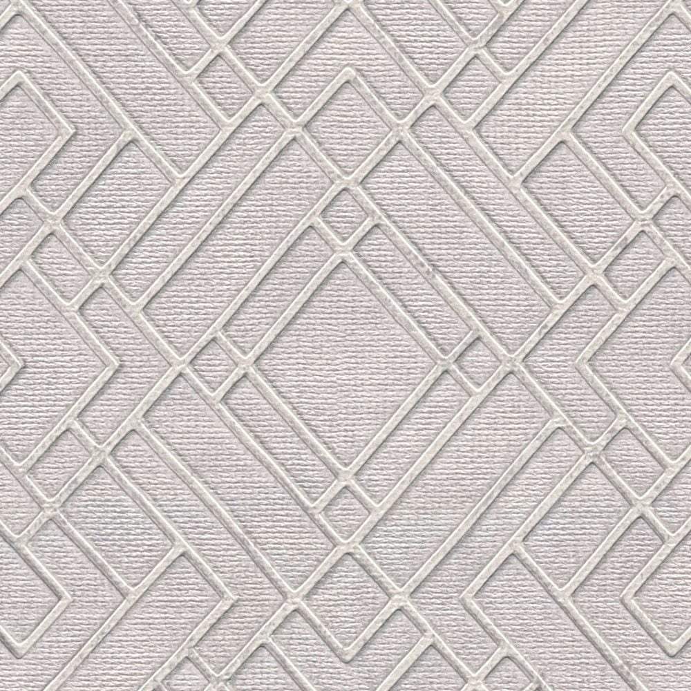 Pelēkas tapetes ar grafisku dizainu un spīdīgam  līnijām - 1366274 AS Creation