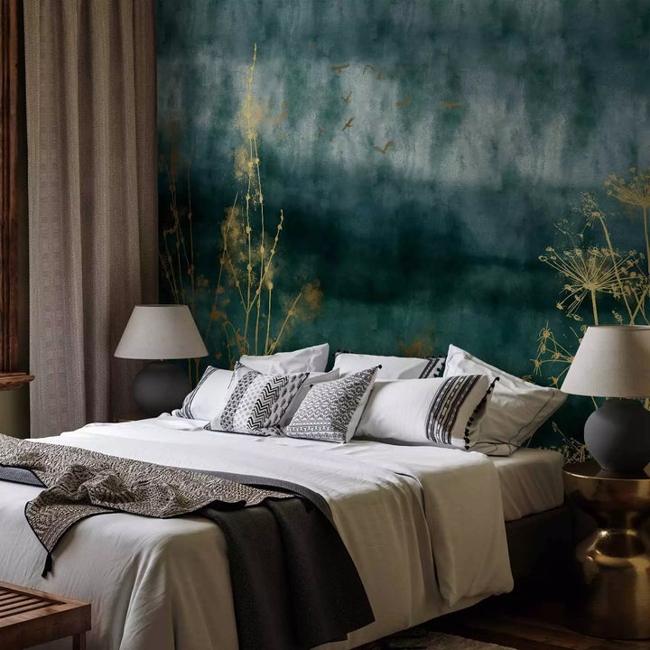 Fototapeet türkiissinine - Golden Grass, 142501