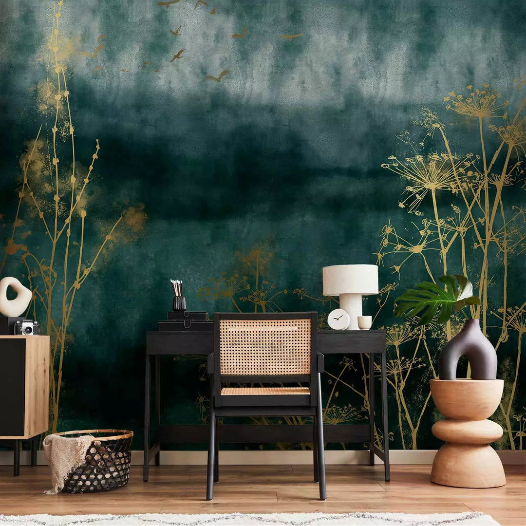 Fototapeet türkiissinine - Golden Grass, 142501