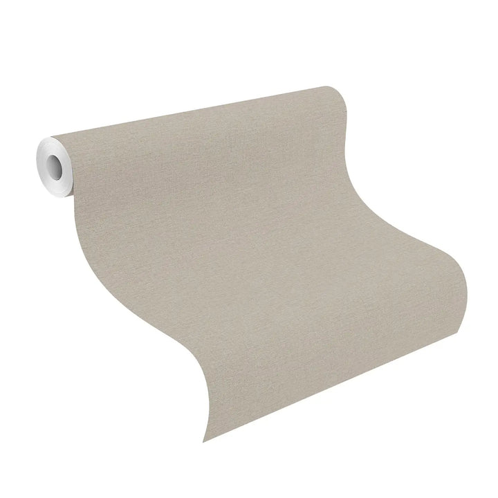 Rasch wallpaper 1562664 | A warm, taupe shade with a fine fabric texture