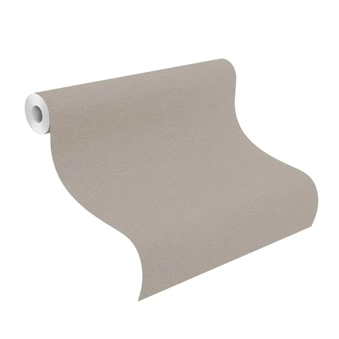 Rasch wallpaper 1562705 | A warm grey shade with a distinctive linen-like texture